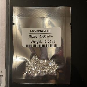 Moissanite Gemstones 4.50mm. 12ct